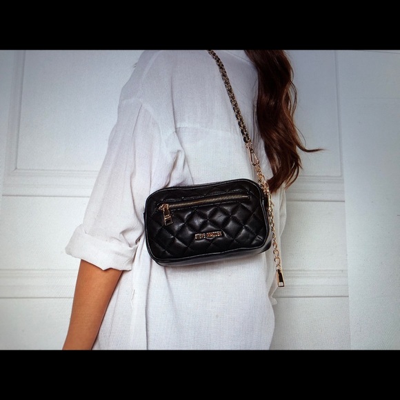Steve Madden BLK/GOLD Hip Bag - Picture 3 of 5
